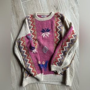 Vintage Oversized Alpaca/Wool Sweater— Large
